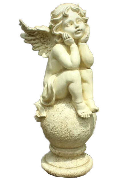 grande statue d'ange en résine - H: 83 ou 101 cm